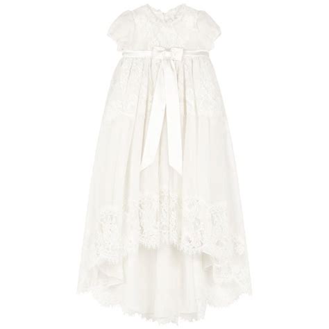 dolce gabbana lace dress white|dolce and gabbana christening gown.